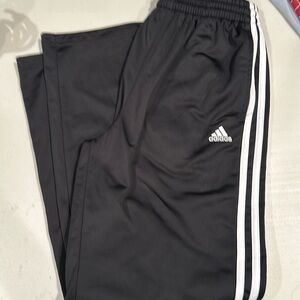 Adidas black with stripe pants